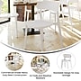 Flash Furniture Dover Stacking Patio Chair, Curved Backrest in White (DHF340APPWH)~#|#~sp278278534_sc7