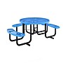 Flash Furniture Creekside Outdoor Picnic Table,  46" Round, Wheelchair Accessible, Blue (SLFEMR46ADABL)~#|#~sp278278546_sc7