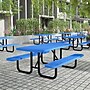 Flash Furniture Mantilla Outdoor Picnic Table, 6' Rectangular in Blue (SLFEML72BL)~#|#~sp278278571_sc7