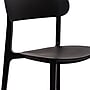Flash Furniture Dover Stacking Patio Chair, Curved Backrest in Black (DHF340APPBLK)~#|#~sp278278594_sc7
