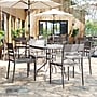 Flash Furniture Bridgeport Stacking Patio Chairs, Gray, 2/Set (2DHF317APPGRY)~#|#~sp278278608_sc7