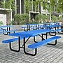 Flash Furniture Mantilla Outdoor Picnic Table, 8' Rectangular in Blue (SLFEML96H60LBL)~#|#~sp278278649_sc7