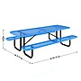 Flash Furniture Mantilla Outdoor Picnic Table, 8' Rectangular in Blue (SLFEML96H60LBL)~#|#~sp278278676_sc7