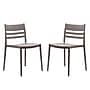 Flash Furniture Bridgeport Stacking Patio Chairs, Gray, 2/Set (2DHF317APPGRY)~#|#~sp278278706_sc7