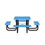 Flash Furniture Creekside Outdoor Picnic Table, 46" Square in Blue (SLFEMS46BL)~#|#~sp278278718_sc7