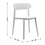 Flash Furniture Dover Stacking Patio Chairs, Curved Backrests in White, 4/Pack (4DHF340APPWH)~#|#~sp278278730_sc7