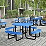 Flash Furniture Creekside Outdoor Picnic Table, 46" Round Blue (SLFEMR46H60LBL)~#|#~sp278278758_sc7