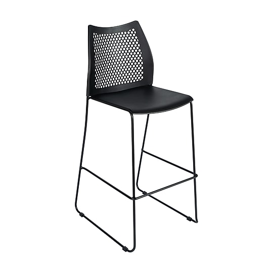 Flash Furniture HERCULES Plastic Air-Vent Back Bar Stool, Black (RUT498ABSBK)~#|#~sp278351154_sc7