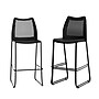Flash Furniture HERCULES Plastic Air-Vent Back Bar Stool, Black, 3/Pack (3RUT498ABSBK)~#|#~sp278351180_sc7