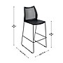 Flash Furniture HERCULES Plastic Air-Vent Back Bar Stool, Black, 3/Pack (3RUT498ABSBK)~#|#~sp278351181_sc7