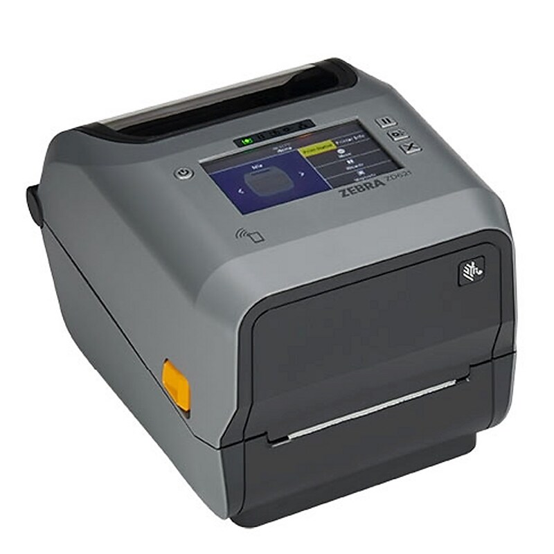 Zebra ZD6A143-301L01EZ Desktop Thermal Transfer Barcode Label Printer, Ethernet/USB/Serial/Wi-Fi/Bluetooth, Black image 1