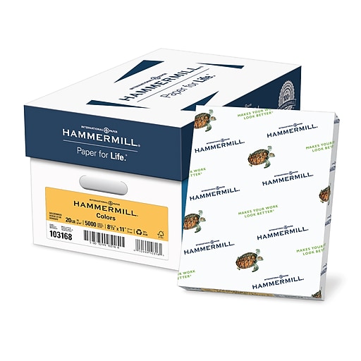 Hammermill Recycled Colors 8.5" x 11" Color Copy Paper, 20 lbs
