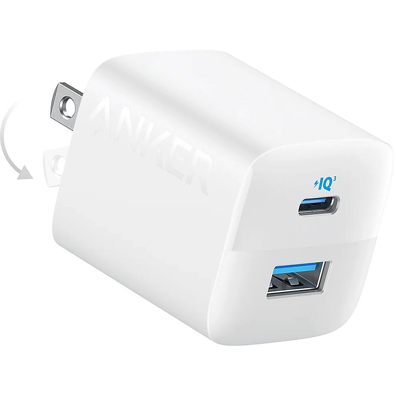 Anker 323 USB-C/USB-A Universal Wall Charger, 33W, White (A2326J21-1) image 1