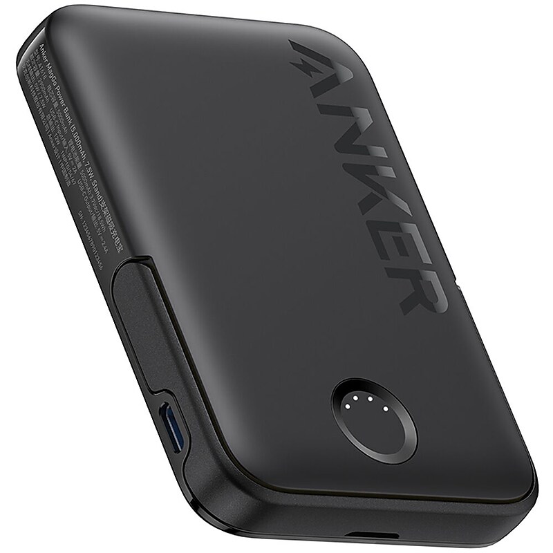 Anker MagGo MagSafe Wireless USB-C Power Bank for Apple, 12W, 5000 mAh, Black (A1618H11-1) image 1