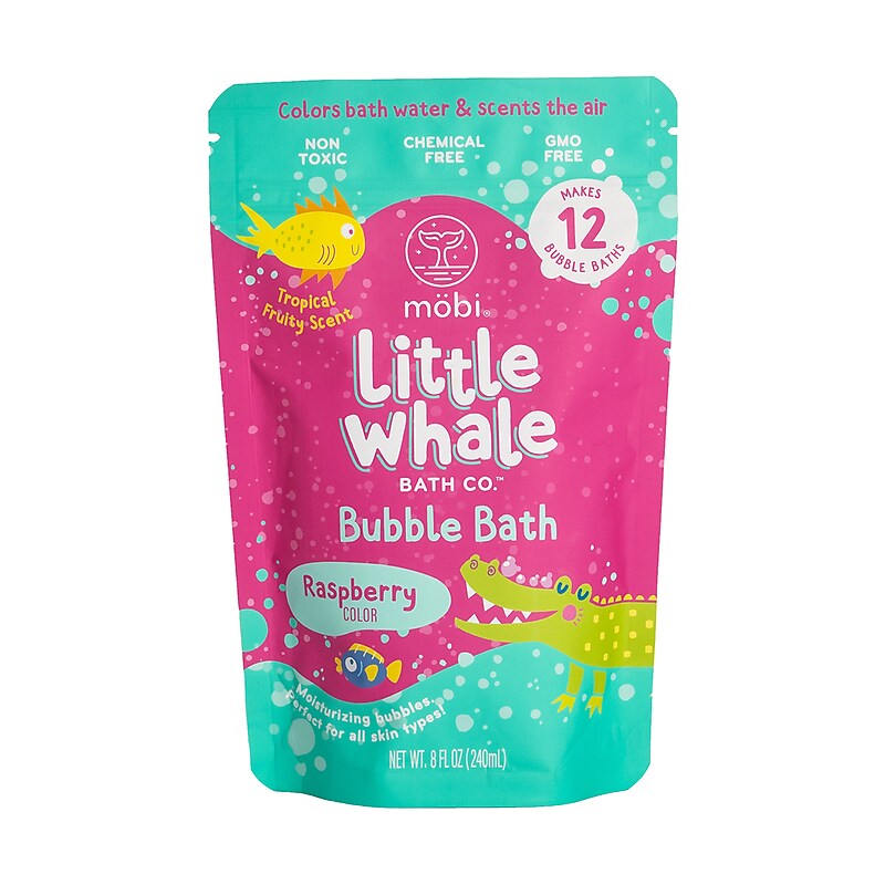 Little Whale Bath Co. Bubble Bath, Raspberry (MGMBB1R) image 1