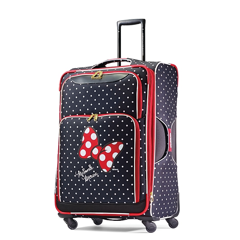 American Tourister Disney 28" Minnie Mouse Red Bow Suitcase, 4-Wheeled Spinner, Multicolored (67615-4754) image 1