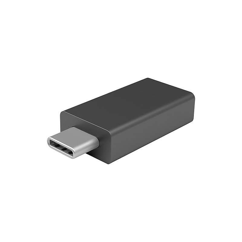 Microsoft JTY00001 USB Type-C to USB Type-A Adapter, Black image 1