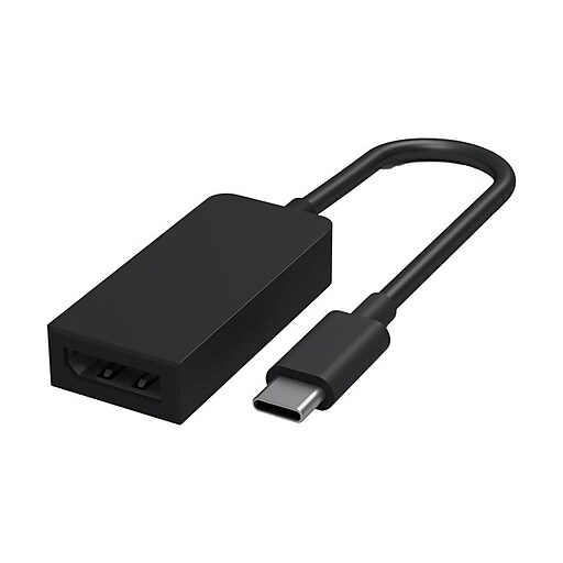 Microsoft USB TypeC to DisplayPort Adapter, Black (JVZ00001) Staples