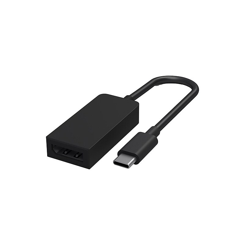 Microsoft USB Type-C to DisplayPort Adapter, Black (JVZ00001) image 1