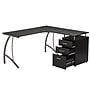 Techni Mobili Modern L-Shaped Computer Desk with File Cabinet, Espresso (RTA-4804L-ES)~#|#~sp28111351_sc7