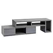 Techni Mobili Manufactured Wood Console TV Stand, Screens up to 65", Gray (RTA-7050-GRY)