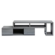 Techni Mobili Manufactured Wood Console TV Stand, Screens up to 65", Gray (RTA-7050-GRY)