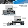 Techni Mobili Manufactured Wood Console TV Stand, Screens up to 65", Gray (RTA-7050-GRY)~#|#~sp28111358_sc7
