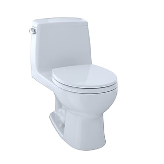 Toto Eco UltraMax One-Piece Round Bowl 1.28 GPF Toilet, Cotton White - MS853113E#01