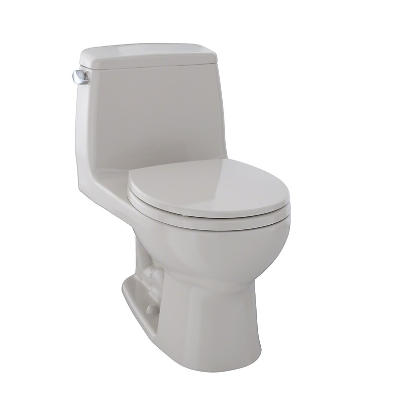 Toto Eco UltraMax One-Piece Round Bowl 1.28 GPF Toilet, Sedona Beige - MS853113E#12 image 1