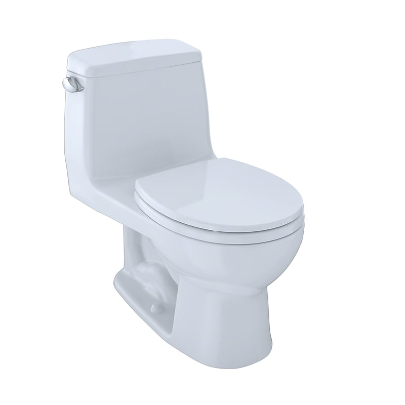 Toto UltraMax One-Piece Round Bowl 1.6 GPF Toilet, Cotton White - MS853113S#01 image 1