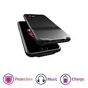 Overtime iPhone 7/8 Case with Dual Lightning Adapter Ports For Simultaneous Audio and Charging (OTPC2PIP8BK)