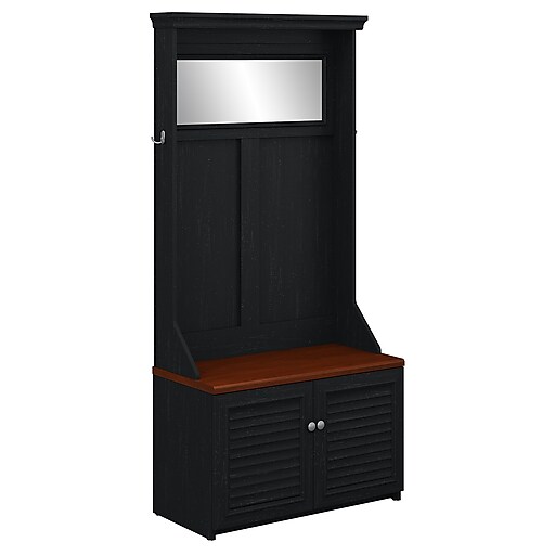 Shop Staples For Bush Furniture Fairview Hall Tree With Storage