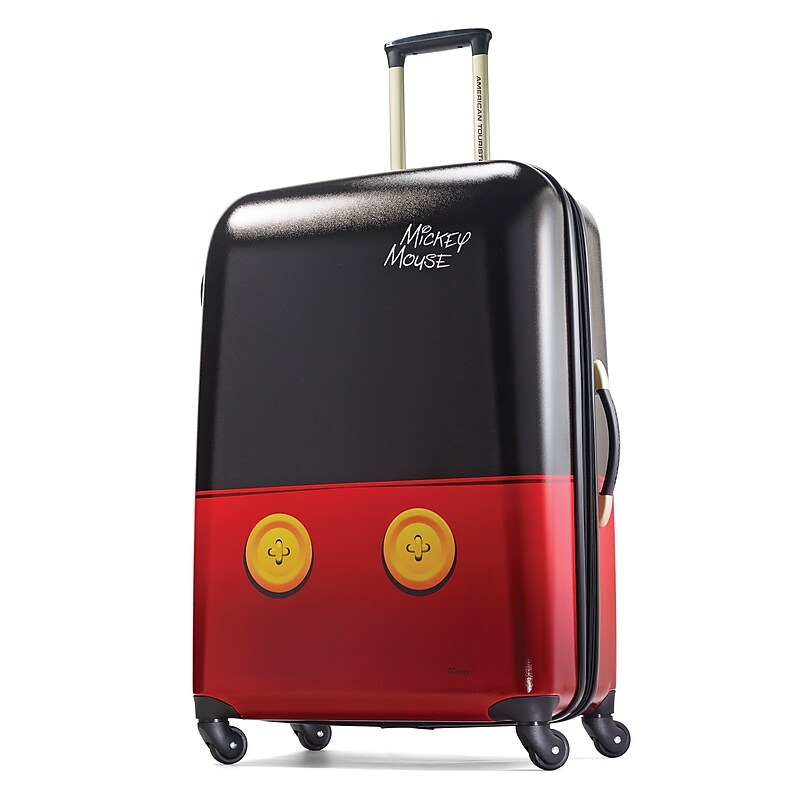 American Tourister Disney 28" Hardside Mickey Mouse Pants Suitcase, 4-Wheeled Spinner, Multicolored (67611-4757) image 1