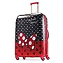 American Tourister Disney 28" Hardside Minnie Mouse Red Bow Suitcase, 4-Wheeled Spinner, Multicolored (67613-4754)~#|#~sp28274763_sc7