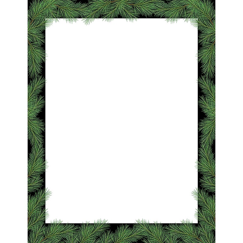 Great Papers!® Christmas Pine Holiday Letterhead, 8.5" x 11", 80/Sheets (2018009) image 1