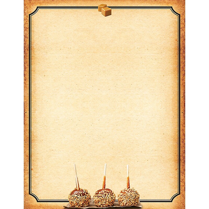 Great Papers! Taffy Apples Fall Letterhead, 8.5" x 11", 80/Pack (2018014) image 1
