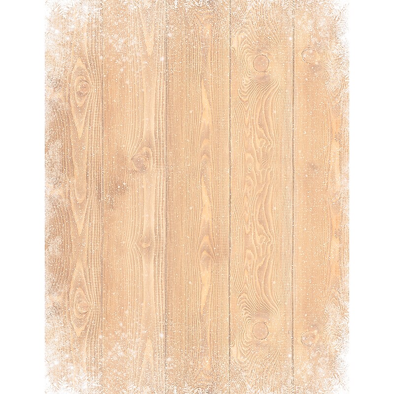 Great Papers! Barnyard Snowflake Holiday Letterhead, 8.5" x 11", 80 sheets (2018007) image 1