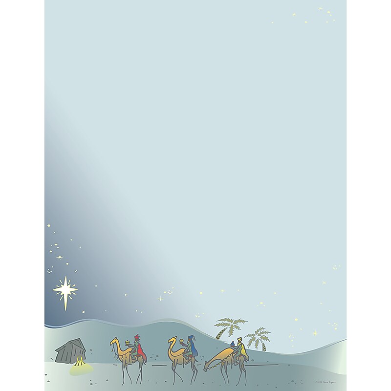 Great Papers!® Three Kings Holiday Letterhead, 8.5" x 11", 80 sheets (2018027) image 1