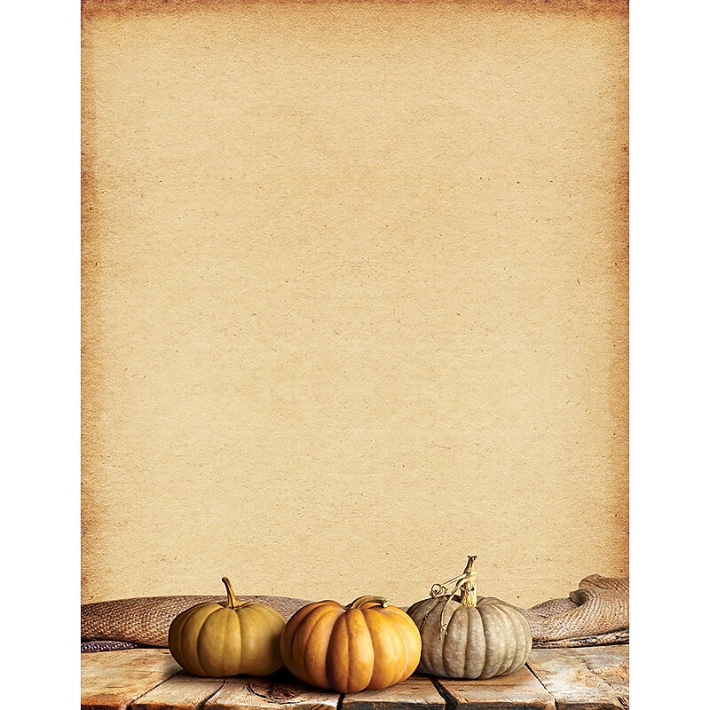 Great Papers!® Fall Pumpkins Letterhead, 8.5" x 11", 80 sheets (2018012) image 1