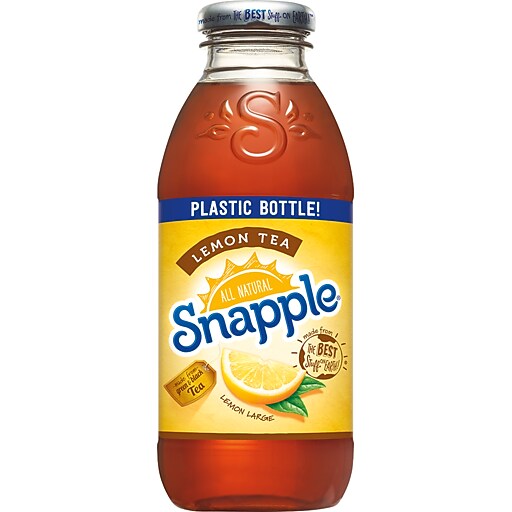 Snapple Lemon Tea 16oz Plastic Bottles 12 Pack (10099489) at Staples