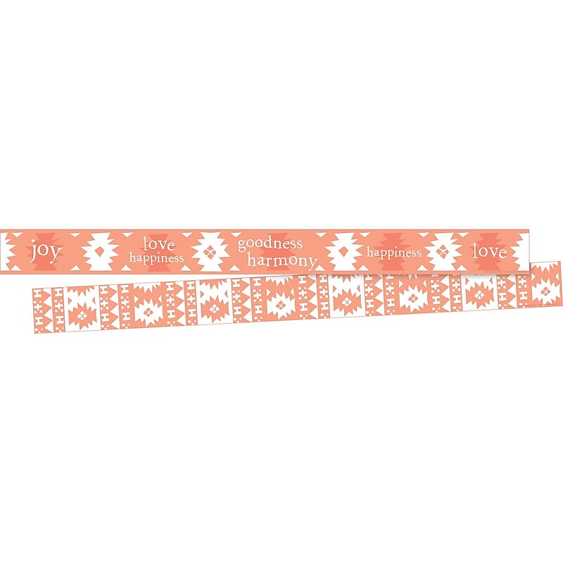 Barker Creek Double-Sided Border, 35" x 3", Happiness, 12/Pack (BC925) image 1