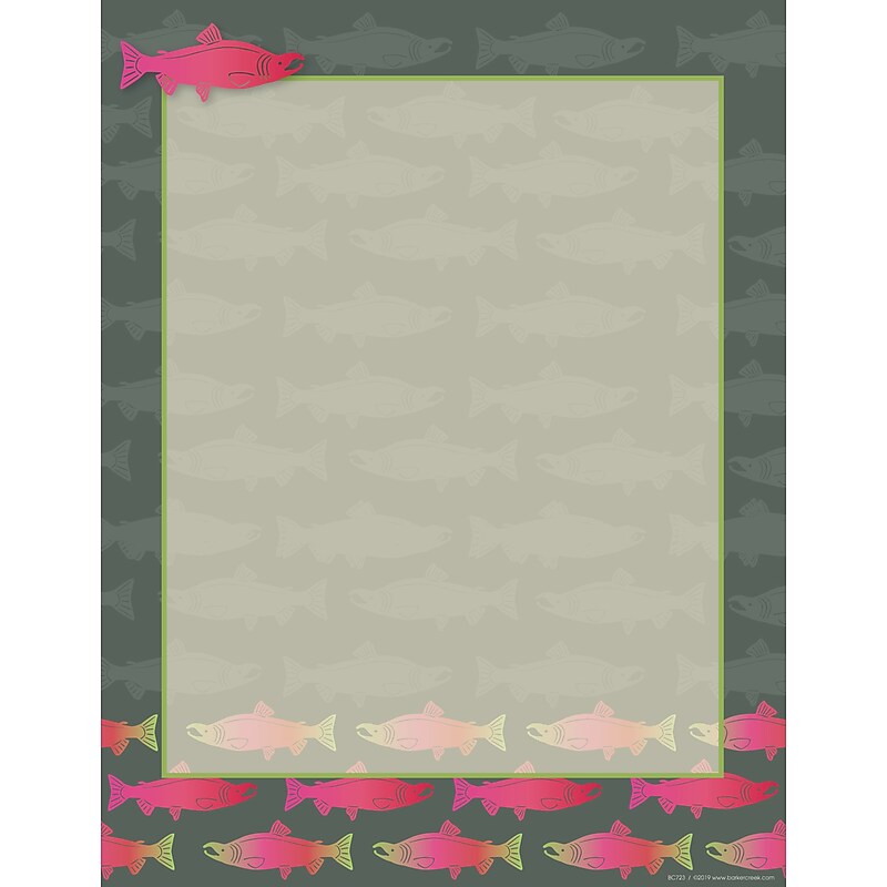 Barker Creek Sea & Sky Computer Paper, 8.5" x 11", 60 lbs., Multicolored, 50 Sheets/Pack (BC723) image 1