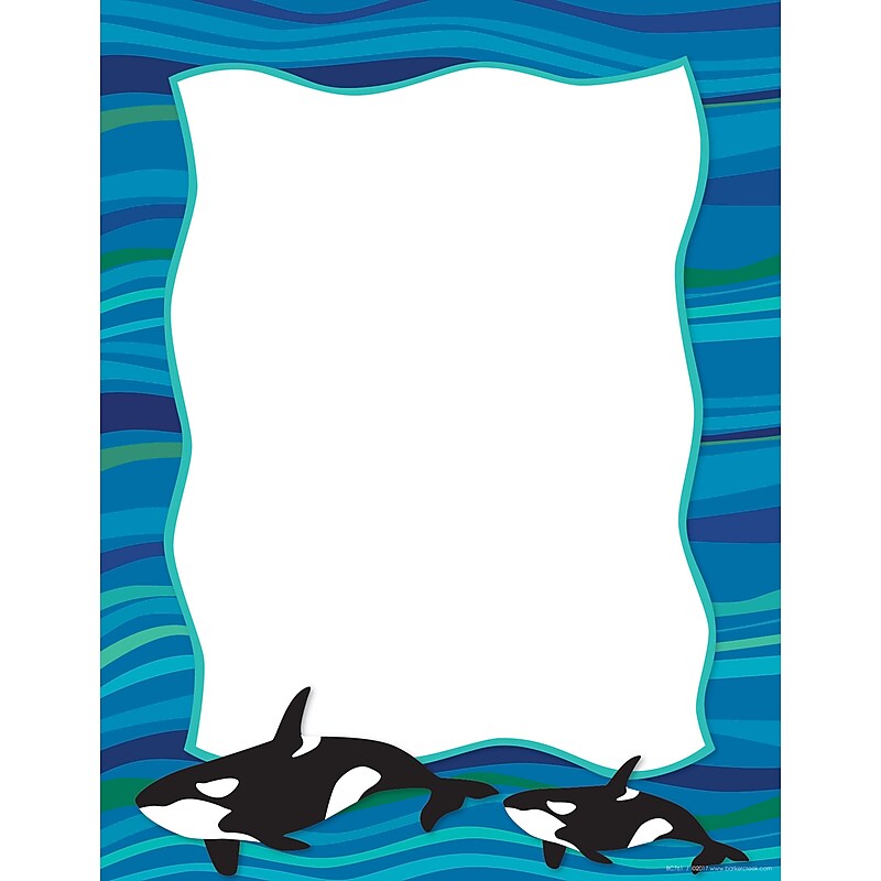 Barker Creek Sea & Sky Computer Paper, 8.5" x 11", 60 lbs., Multicolored, 50 Sheets/Pack (BC761) image 1