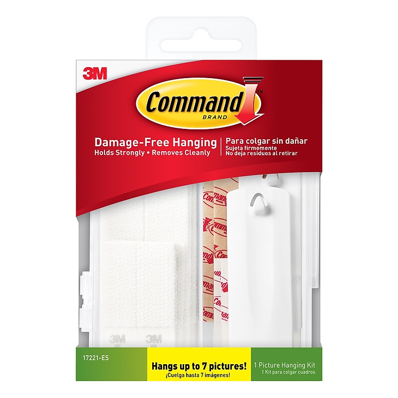 Command Assorted Hanging Kit, White, 24/Pack (17221-ES) image 1