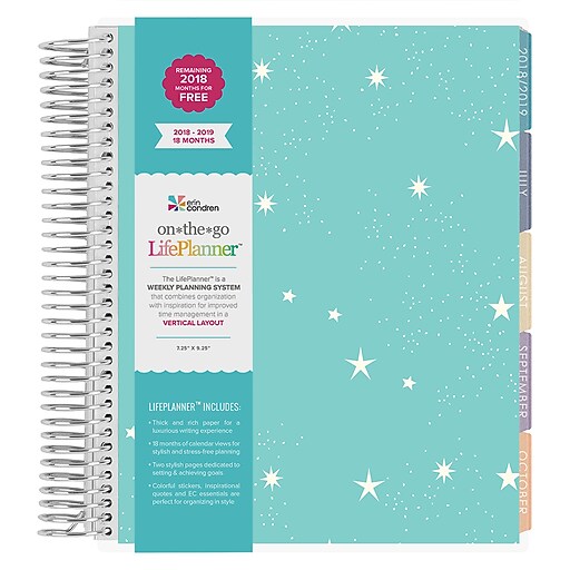 Shop Staples for Erin Condren 20182019 18 month LifePlanner™, Starry
