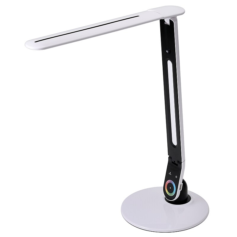 Bostitch Color Changing LED Desk Lamp with RGB Arm, 18.12"H, White  (VLED1605-BOS) image 1