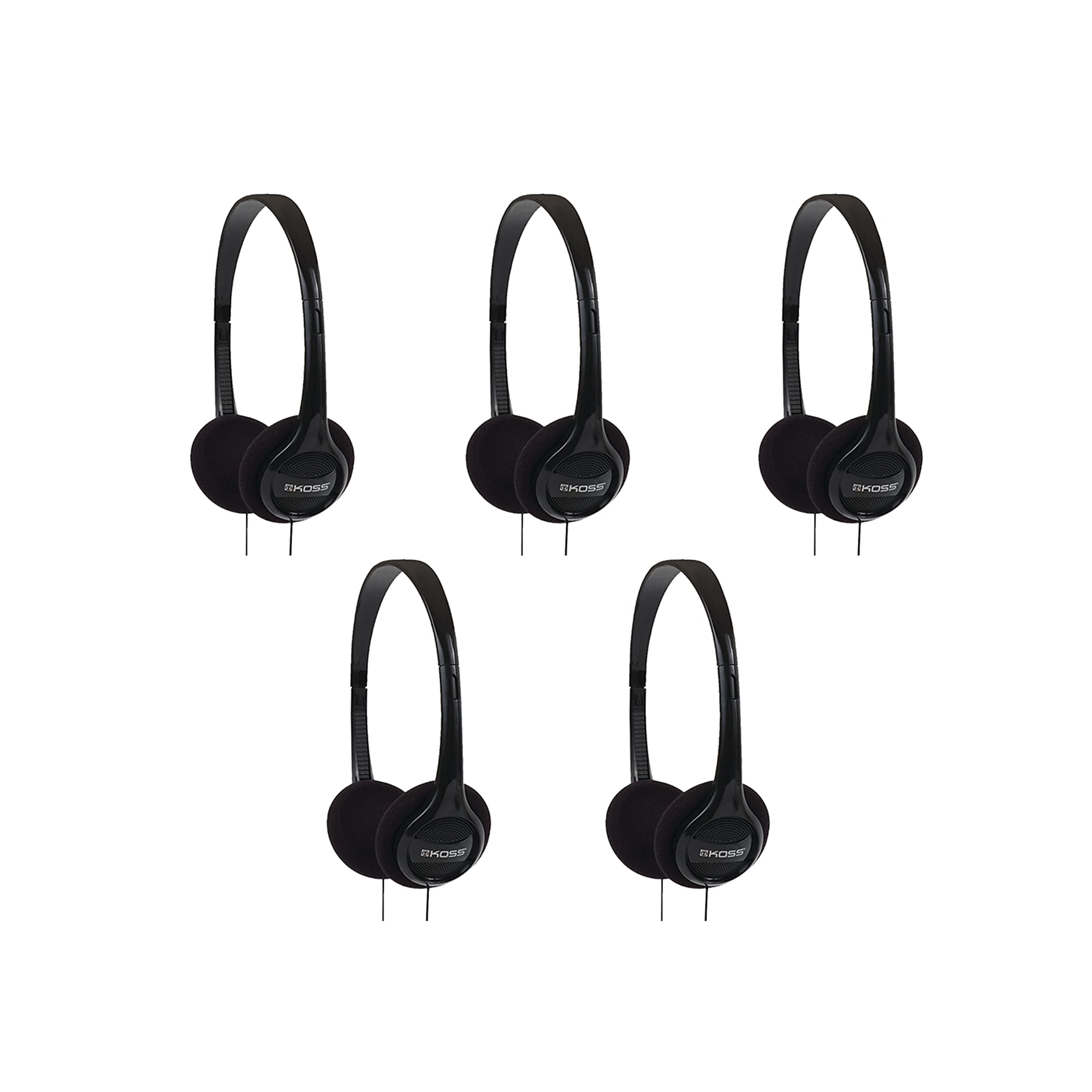 Koss KPH7 On-Ear Headphones, Black, 5/Pack (KITHEADPHOS) Sansujyuku sansujyuku.com