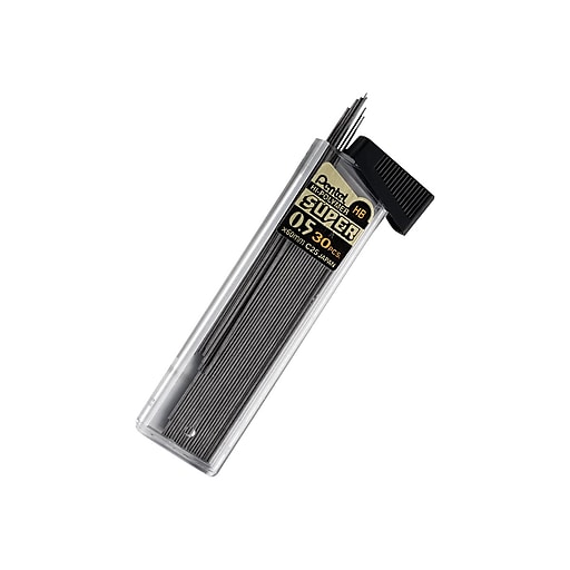 Pentel Super Hi-Polymer Lead Refill, 0.5mm, 30/Leads (C25-HB