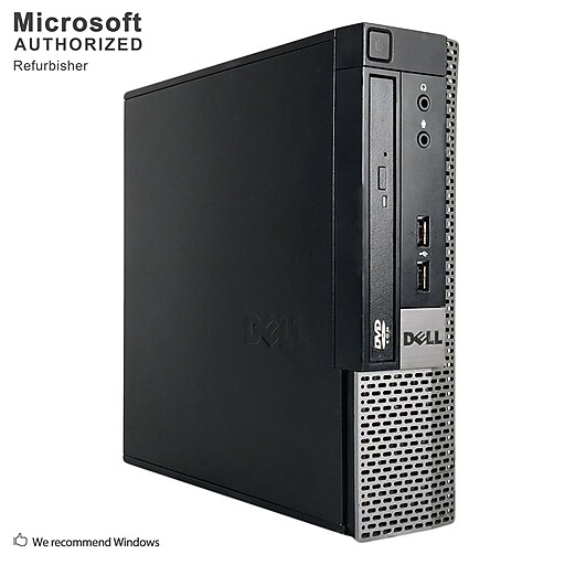 Shop Staples for Dell OptiPlex 790 Desktop Computer, Intel Core i32120, 120G SSD, Ultra Small