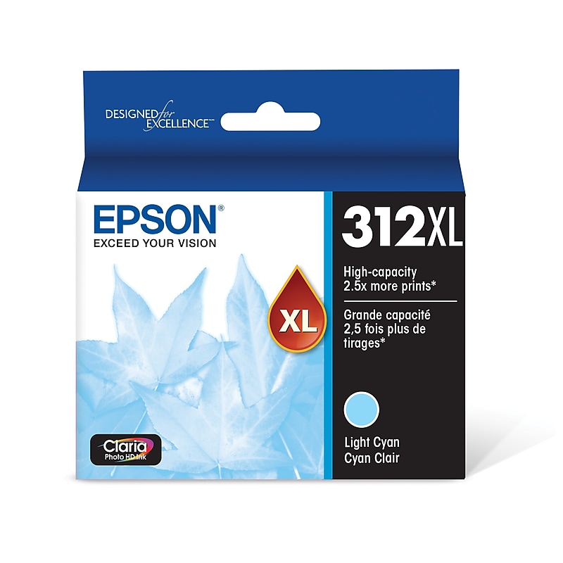 Epson T312XL Light Cyan High Yield Ink Cartridge image 1